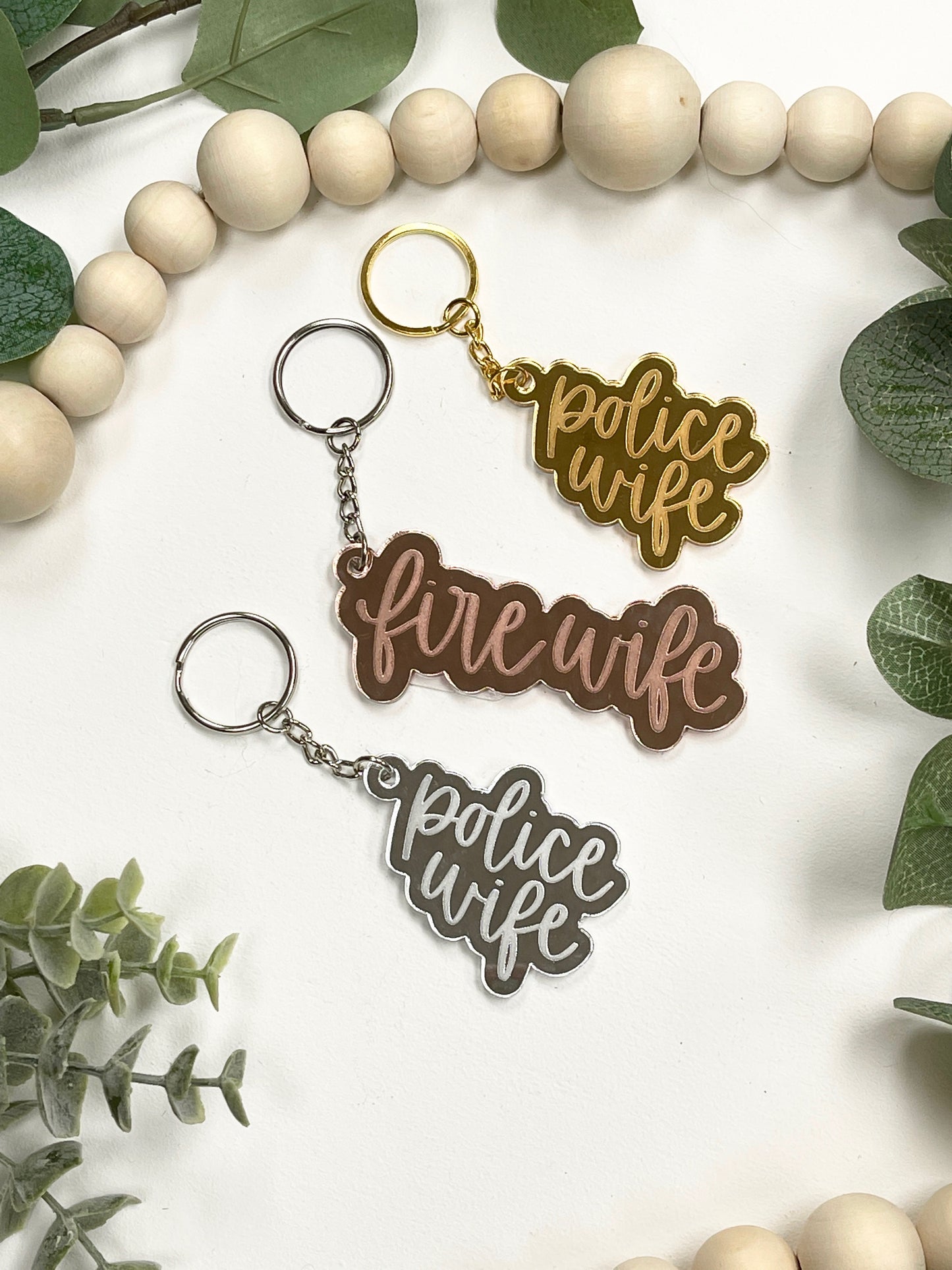 Police Wife/Fire Wife Acrylic Keychain