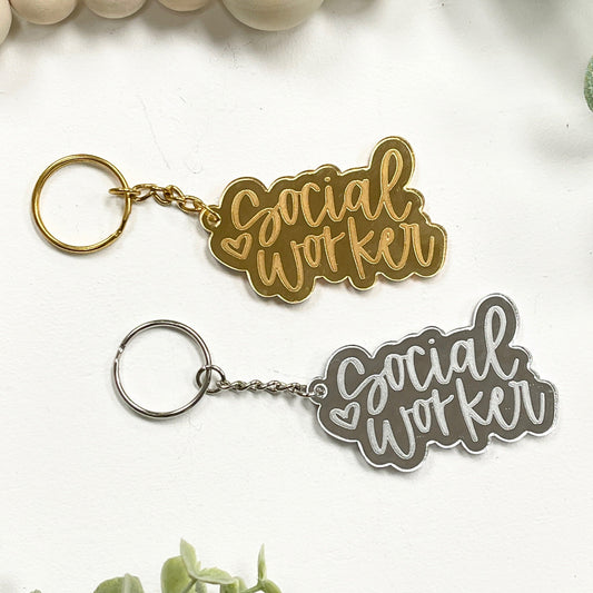 Social Worker Acrylic Keychain