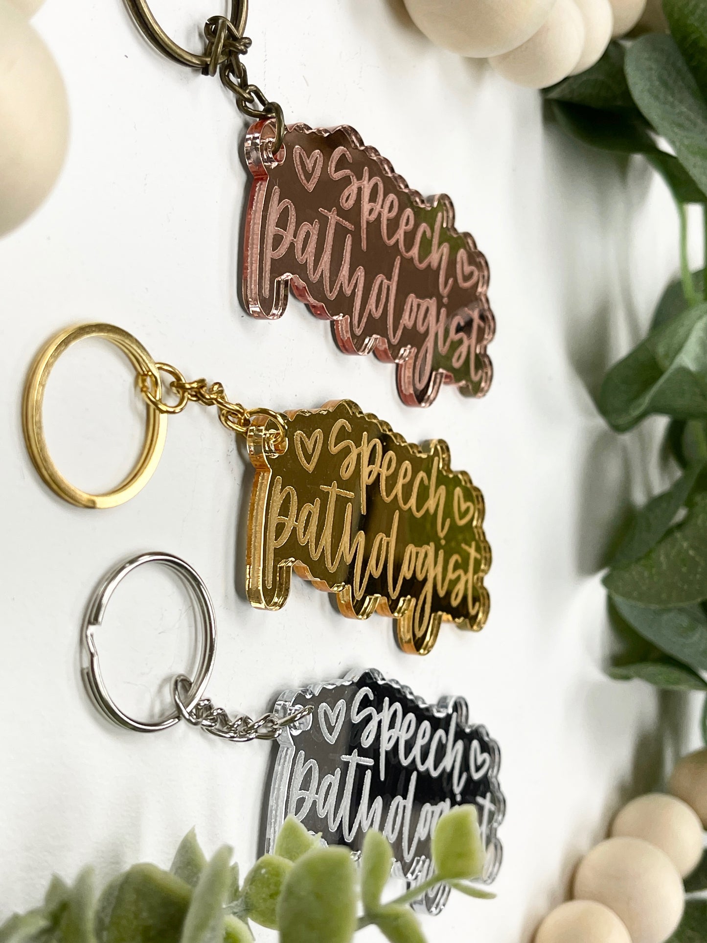 Speech Pathologist Acrylic Keychain