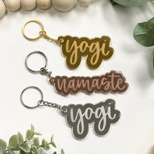 Yogi/Namaste Acrylic Keychain