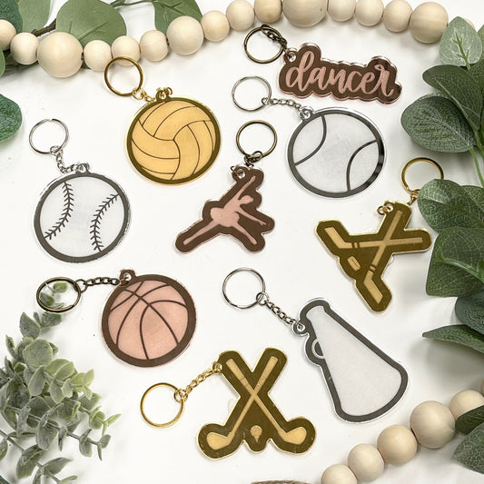 Sports Acrylic Keychain