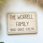 The ____ Family with First Names Magnet
