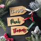 Stocking Tag - Wood Lettering
