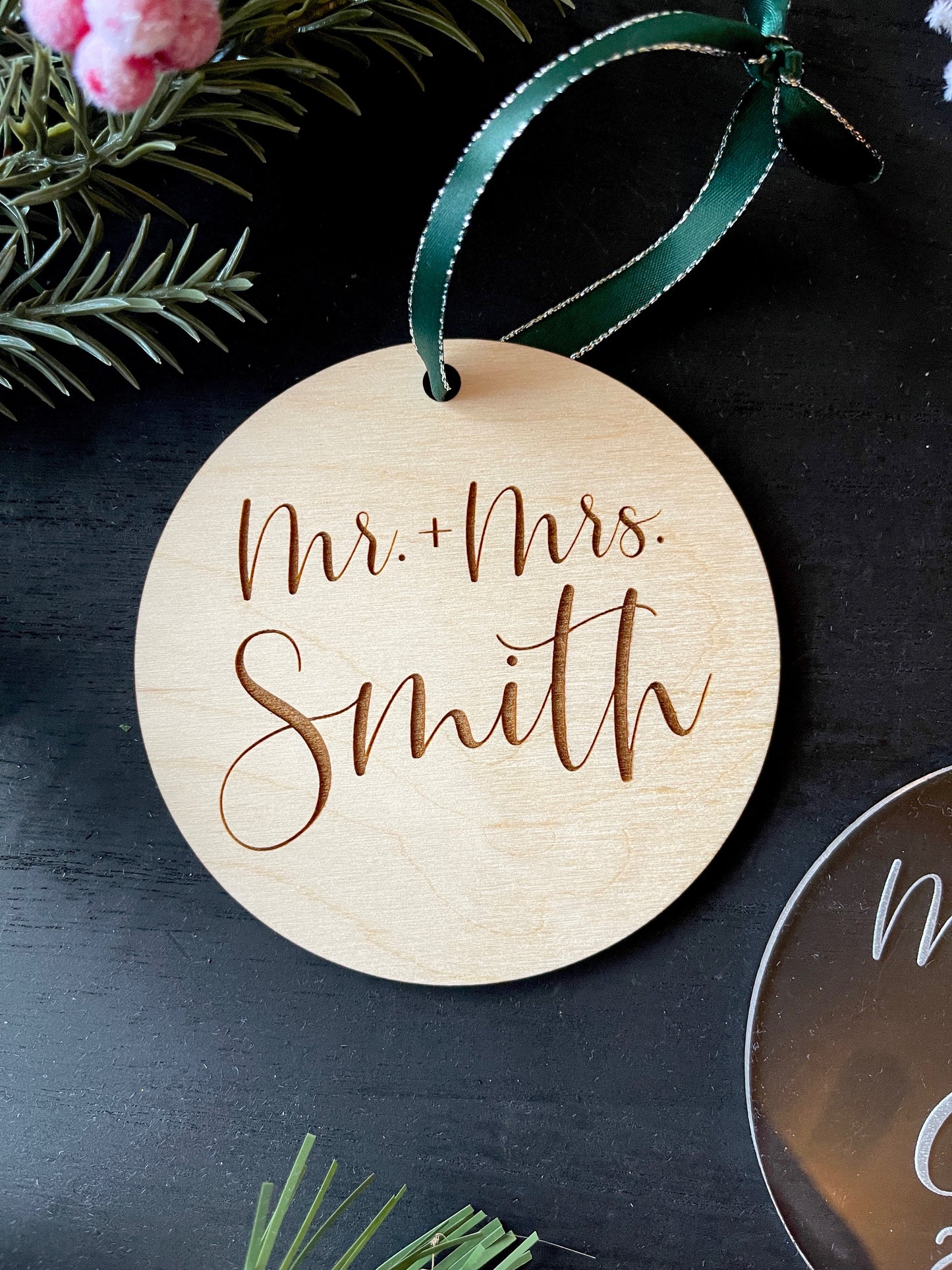 Mr + Mrs Ornament