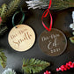 Mr + Mrs Ornament