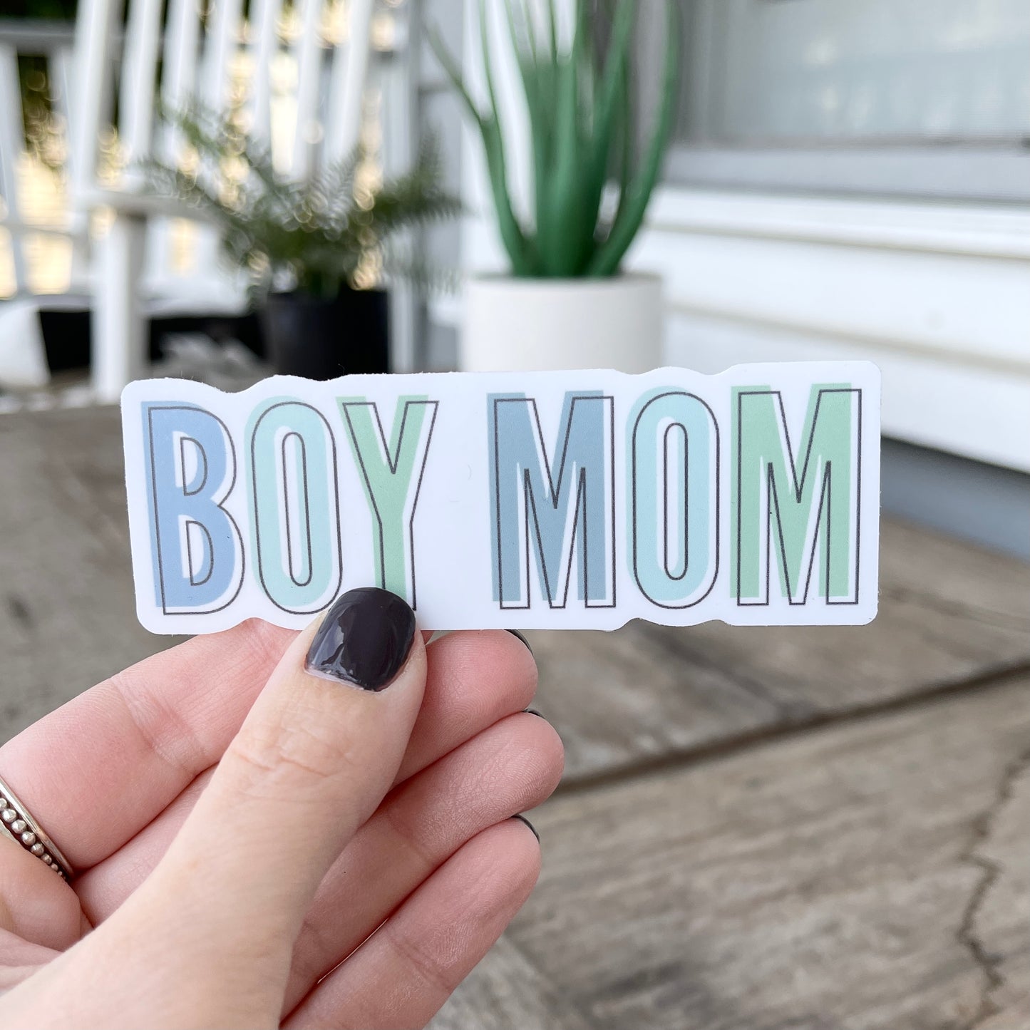 Boy Mom Color Sticker