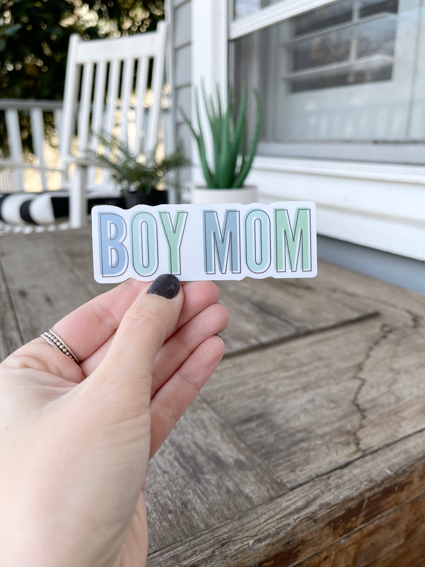 Boy Mom Color Sticker