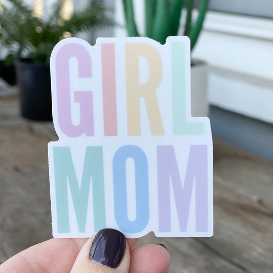 Girl Mom Color Sticker