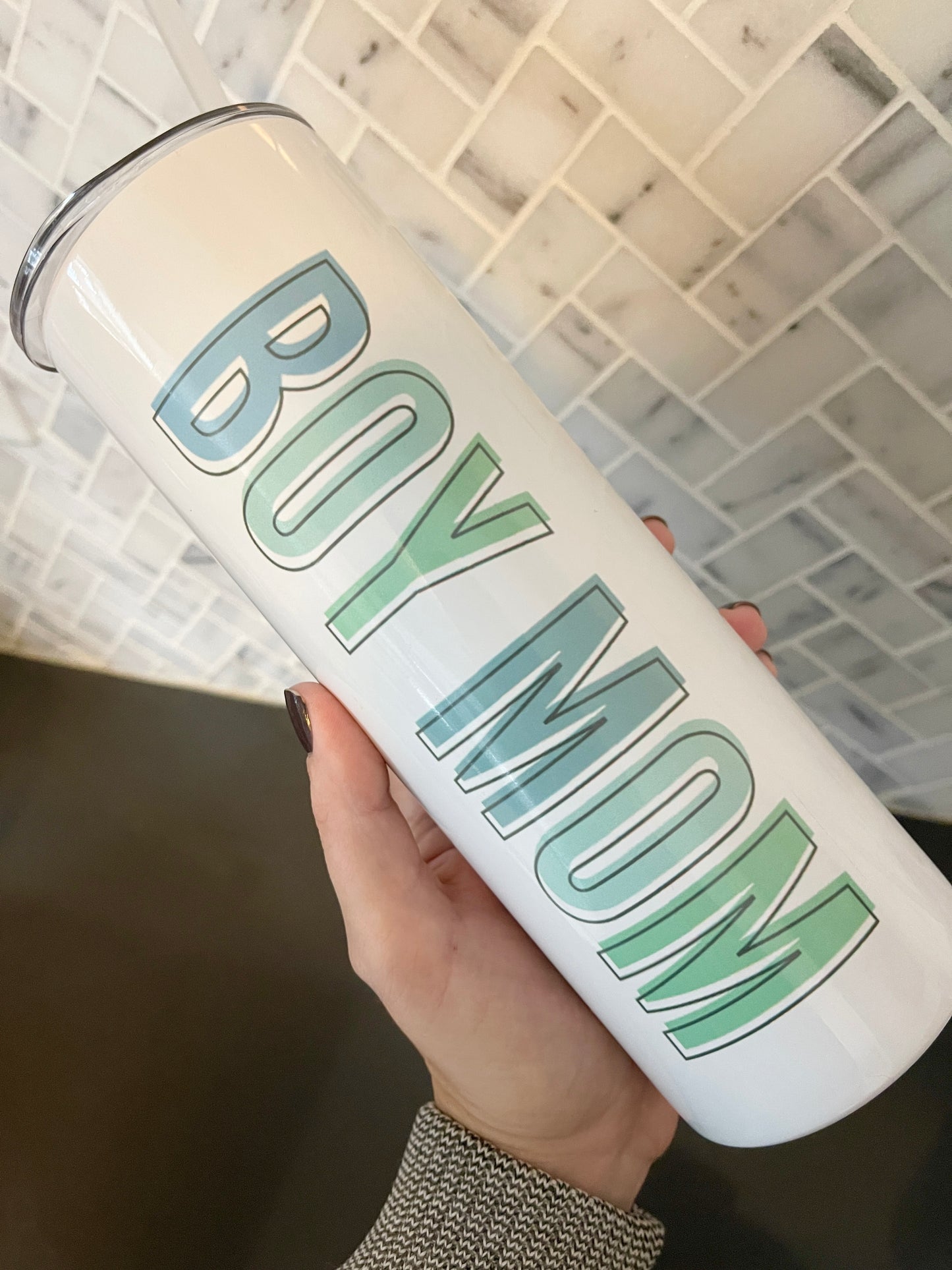 Boy Mom Thermal Tumbler