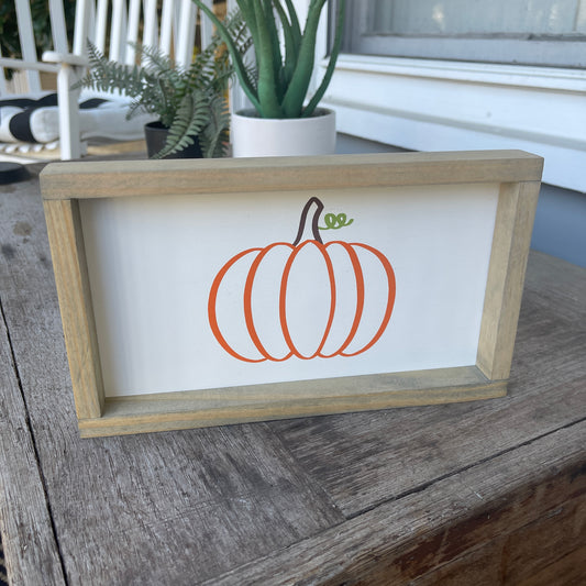 Pumpkin Sign